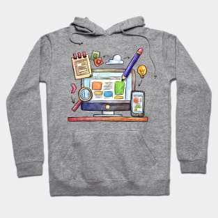 Web Design Illustration Hoodie